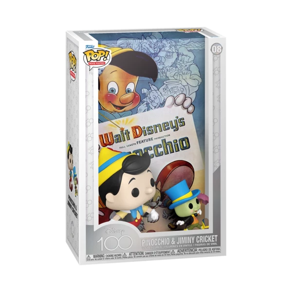 Funko Pop! MOVIE POSTER Pinocchio And Jiminy Cricket, Disney 100