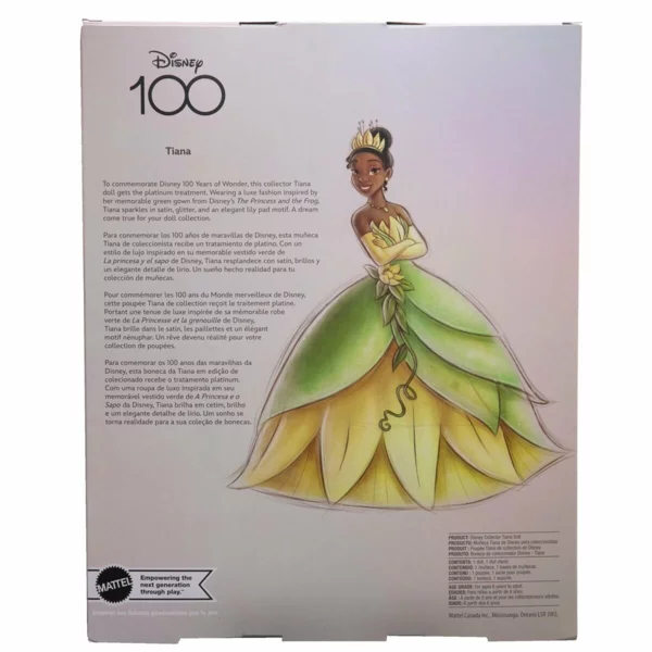 Disney Tiana, Collector Doll, 100 Years of Wonder