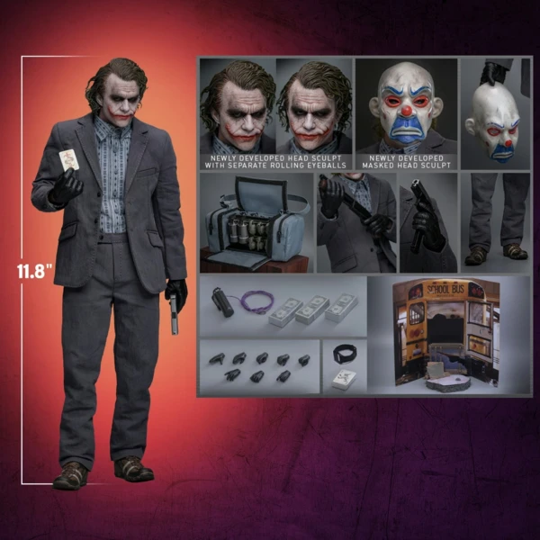 Hot Toys The Joker (Bank Robber Version) (Deluxe), The Dark Knight