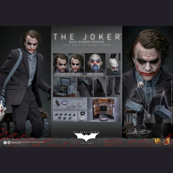 Hot Toys The Joker (Bank Robber Version) (Deluxe), The Dark Knight