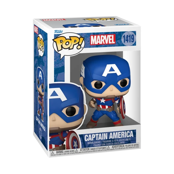 Funko Pop! Captain America, Marvel: New Classics
