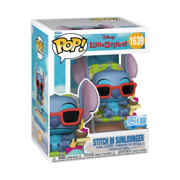 Funko Pop! Stitch In Sunlounger, Lilo And Stitch