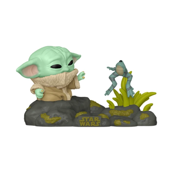 Funko Pop! DELUXE Grogu With Frog, Star Wars: The Mandalorian