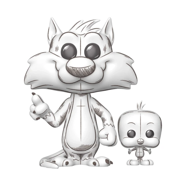 Funko Pop! Sylvester & Tweety (Sketched Deco), Animation
