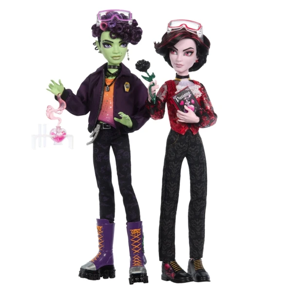 Monster High Kieran Valentine and Spelldon Cauldronello (2-Pack), Skullector