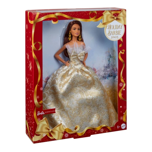 2025 Holiday Barbie, Light Brown Hair