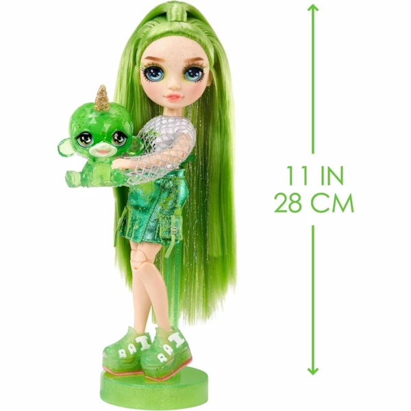 Rainbow High Jade (Green) with Slime Kit & Pet, Sparkle Slime