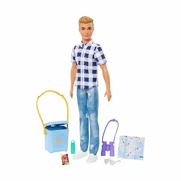 Barbie Blonde Ken with Blue Eyes in Plaid Shirt, It Takes Two