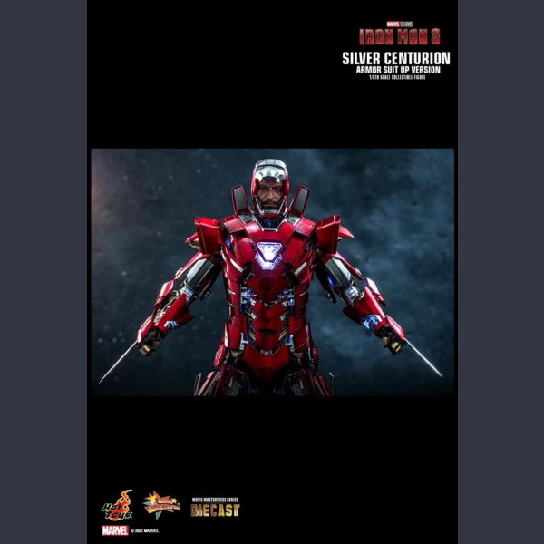 Hot Toys Silver Centurion (Armor Suit Up Version), Iron Man 3