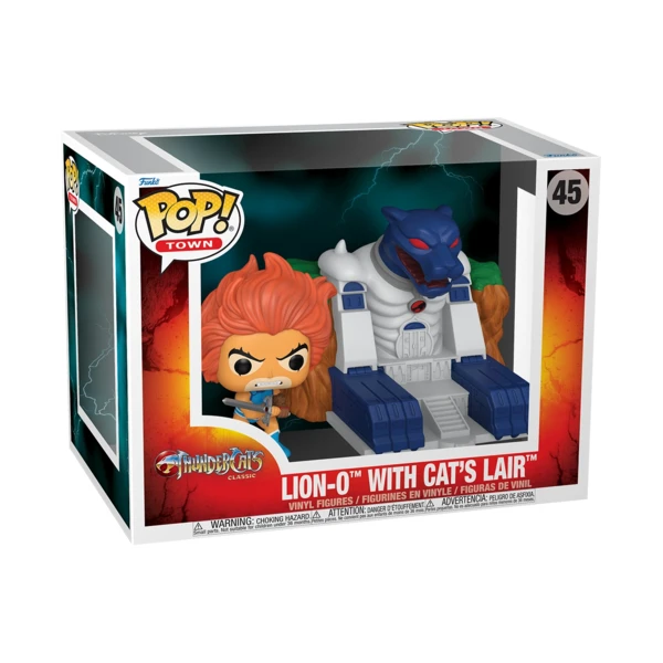 Funko Pop! TOWN Lion-O With Cat's Lair, Thundercats Classic