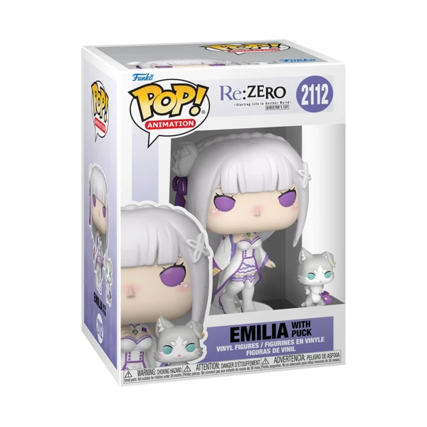 Funko Pop! Emilia With Puck,  Re: Zero