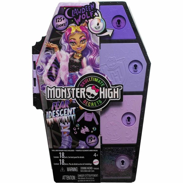 Monster High Clawdeen Wolf, Fearidescent Series, Skulltimate Secrets