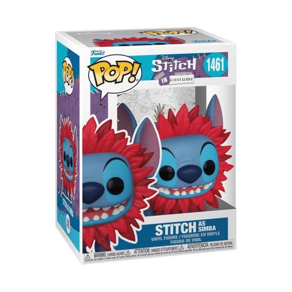 Funko Pop! Stitch as Simba from Disney's The Lion King, Lilo And Stitch