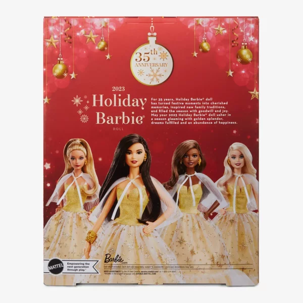 Barbie 2023 Holiday, Long Brown Hair, 2023 Holiday Barbie