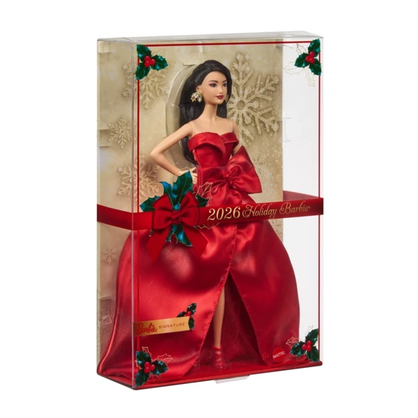 2026 Holiday Barbie with Dark Brown Hair