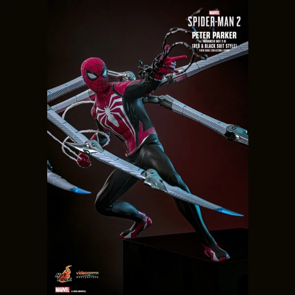 Hot Toys Peter Parker (Advanced Suit 2.0) (Red and Black Suit Style), Marvel's Spider-Man 2