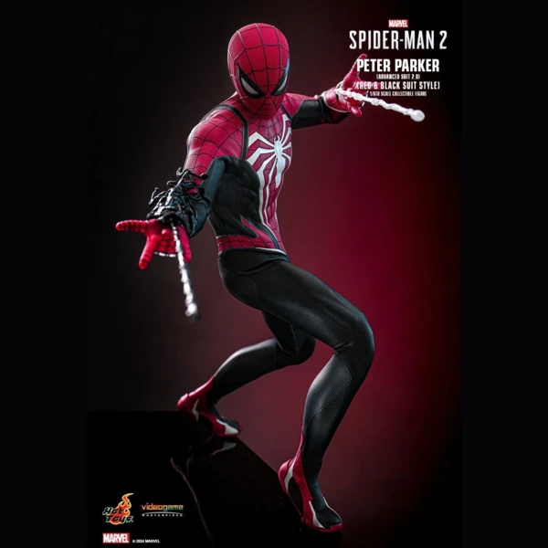 Hot Toys Peter Parker (Advanced Suit 2.0) (Red and Black Suit Style), Marvel's Spider-Man 2