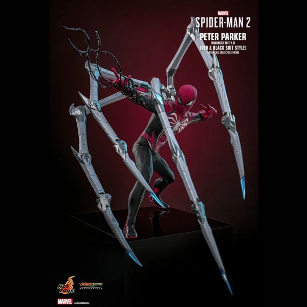 Hot Toys Peter Parker (Advanced Suit 2.0) (Red and Black Suit Style), Marvel's Spider-Man 2