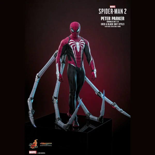 Hot Toys Peter Parker (Advanced Suit 2.0) (Red and Black Suit Style), Marvel's Spider-Man 2