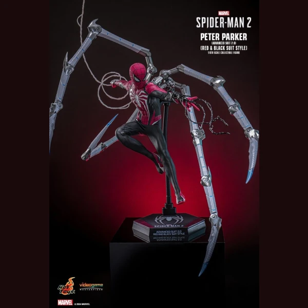 Hot Toys Peter Parker (Advanced Suit 2.0) (Red and Black Suit Style), Marvel's Spider-Man 2