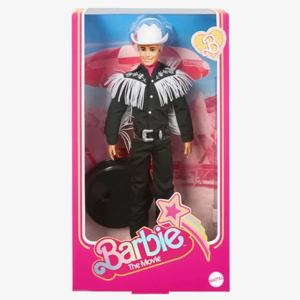 Barbie Ken in Black and White Western Outfit, The Movie 2023