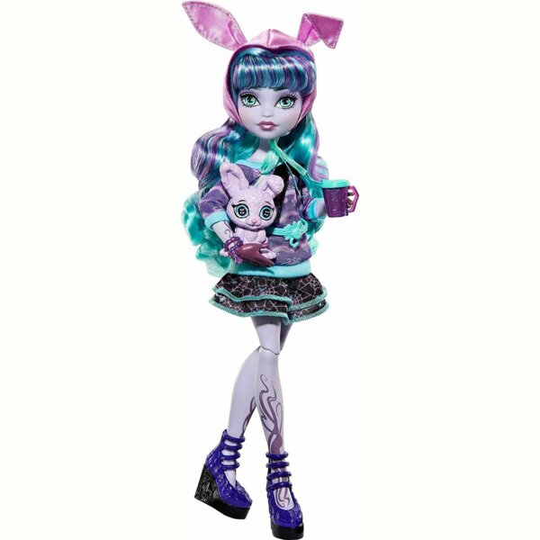 Monster High Twyla with Pet Bunny Dustin, Creepover Party