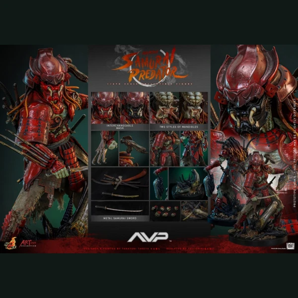 Hot Toys Alien vs Predator - Akaoni Samurai Predator (Akazonae)