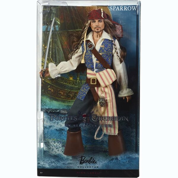 Barbie Pirates of The Caribbean: On Stranger Tides Captain Jack Sparrow Collector Doll, Cinematics