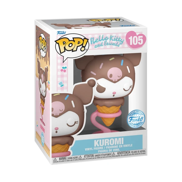 Funko Pop! Kuromi As Ice Cream Cone, Hello Kitty And Friends