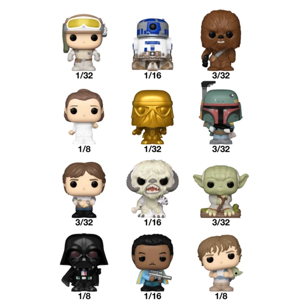 Funko Pop! Mystery Bitty Pop! Star Wars, Movies & TV