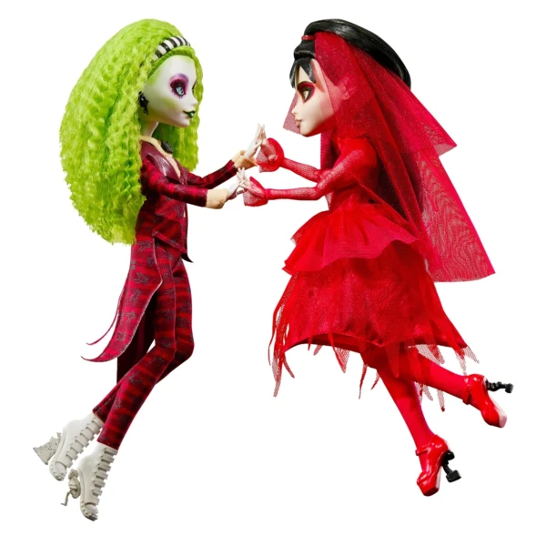 Monster High Betelgeuse and Lydia Doll 2-Pack (Beetlejuice Beetlejuice), Skullector