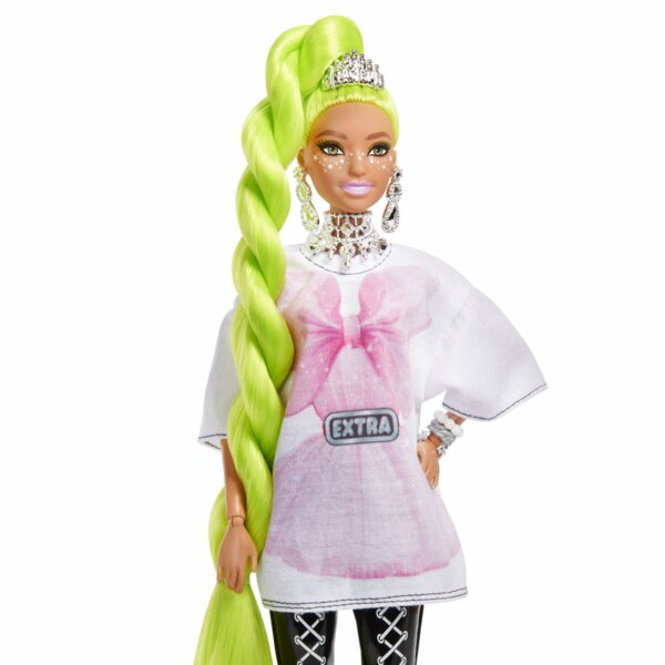 Barbie Extra Doll #11, Neongroen Haar