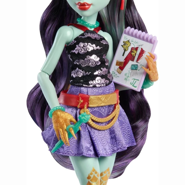 Monster High Jinafire Long (Dragon) with pet “Yun Yun”, Students. G3