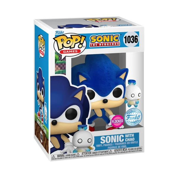 Funko Pop! Sonic With Chao (Flocked), Sonic The Hedgehog