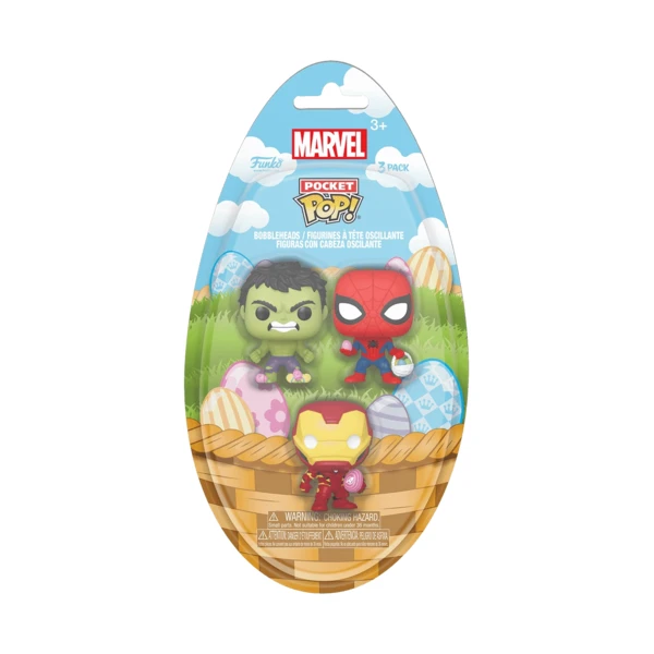 Funko Pop! Easter Hulk, Spider-Man, Iron Man 3-Pack, Marvel
