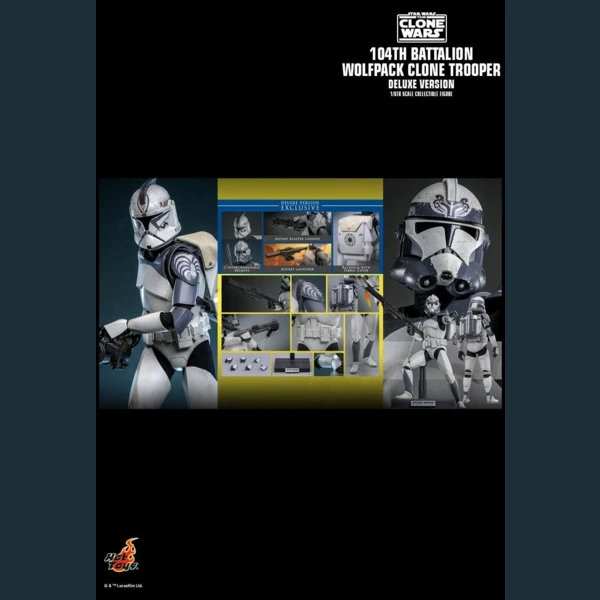 Hot Toys 104th Battalion Wolfpack Clone Trooper (Deluxe Ver.), Star Wars: The Clone Wars