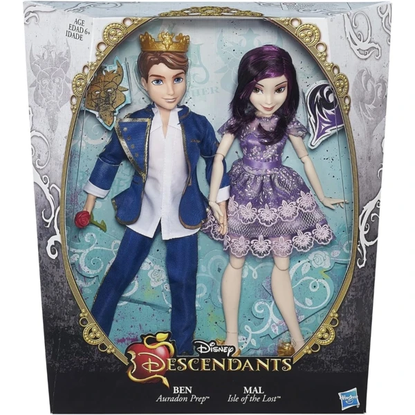 Hasbro Two-Pack Mal Isle of the Lost and Ben Auradon Prep, Descendants