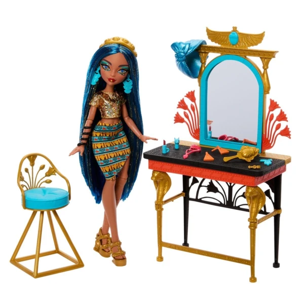 Monster High Cleo de Nile (G3) Vanity Playset, Self-Scare Day