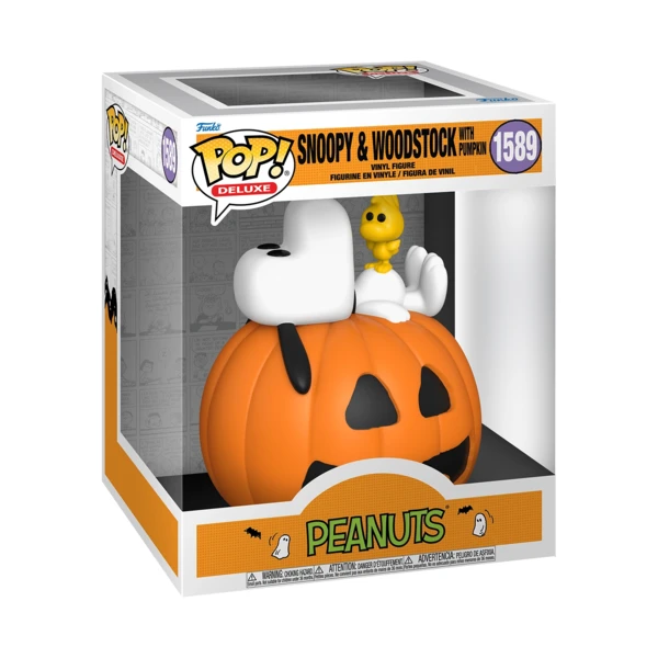 Funko Pop! DELUXE Snoopy & Woodstock With Pumpkin, Peanuts