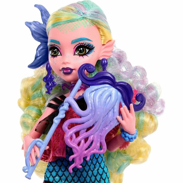 Monster High Lagoona Blue in Party Dress with Themed Accessories Like Balloons, Monster Ball
