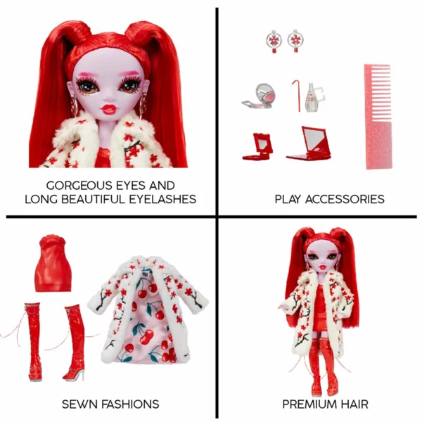Shadow High Rosie Redwood, Red Fashion Doll with Accessories, Colorful Fashion