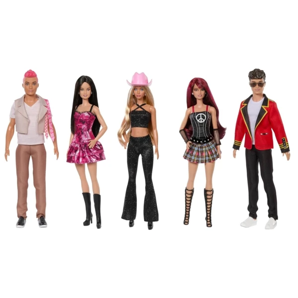 Barbie RBD Set of 5: Roberta, Mia, Lupita, Diego & Giovanni, Rebelde Band Collectible
