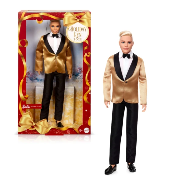 Barbie 2025 Holiday Ken, Blonde Hair, Holiday Barbie