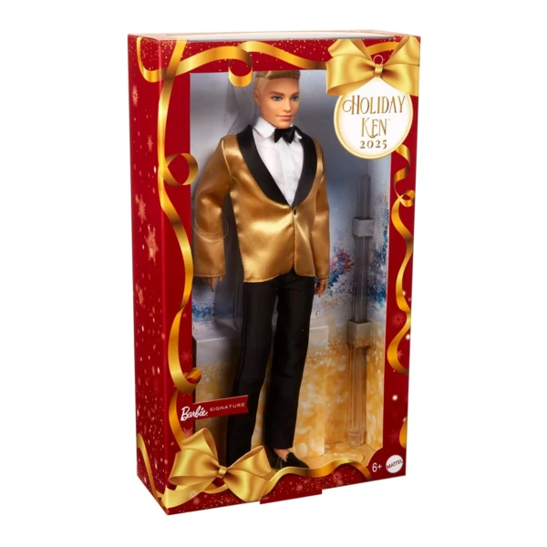 Barbie 2025 Holiday Ken, Blonde Hair, Holiday Barbie
