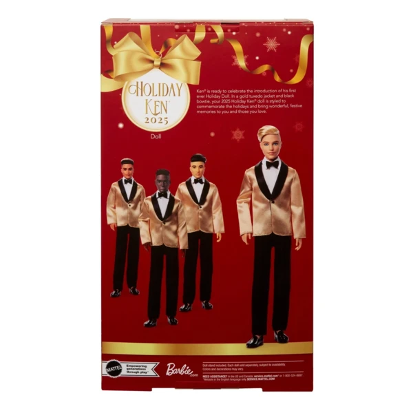 Barbie 2025 Holiday Ken, Blonde Hair, Holiday Barbie