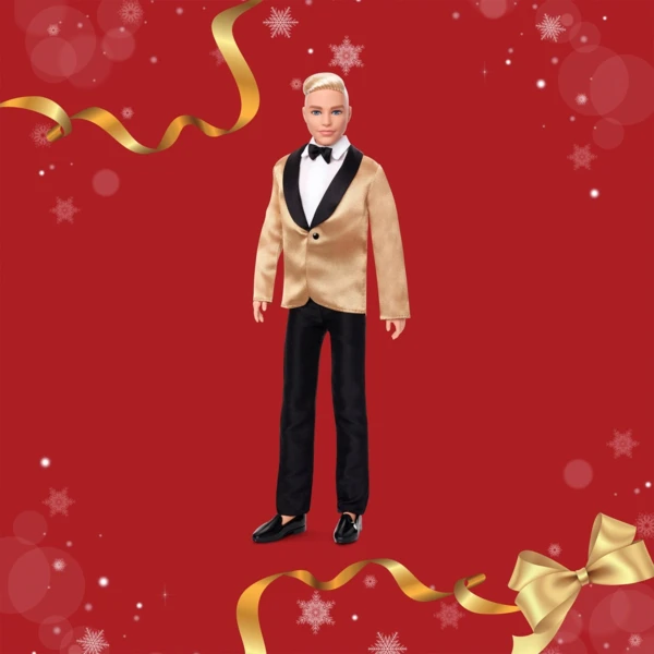 Barbie 2025 Holiday Ken, Blonde Hair, Holiday Barbie