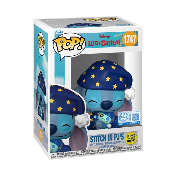 Funko Pop! Stitch in PJ's (Glow), Lilo And Stitch