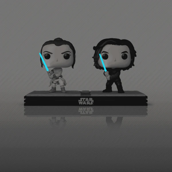 Funko Pop! Moment Rey & Kylo Ren (Glow), Star Wars