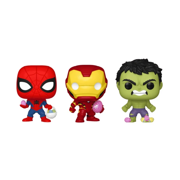 Funko Pop! Easter Hulk, Spider-Man, Iron Man 3-Pack, Marvel