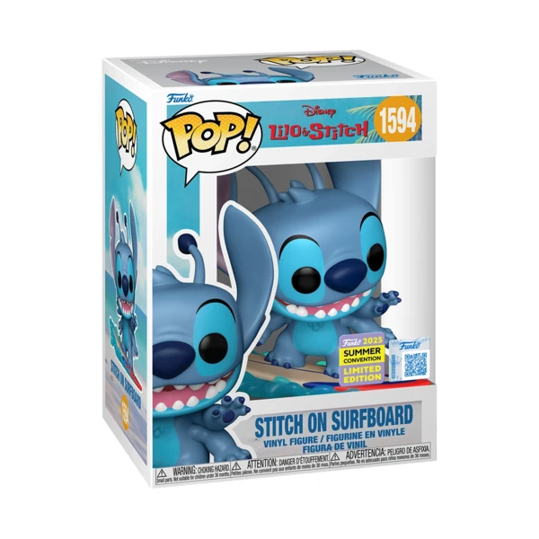 Funko Pop! Stitch On Surfboard, Lilo And Stitch